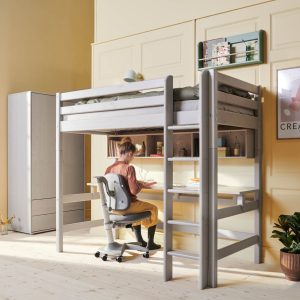 FLEXA Skrivebord til højsenge, Grå 210.3 cm Grey Washed Pine