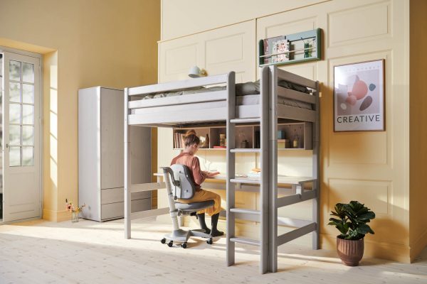 FLEXA Skrivebord til højsenge, Grå 210.3 cm Grey Washed Pine