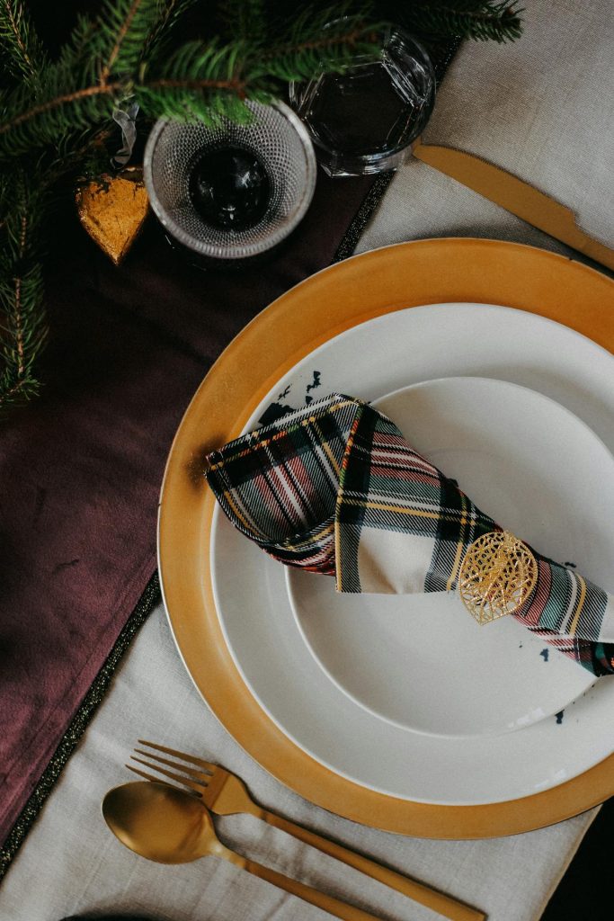 magisk julestemning ved spisebordet